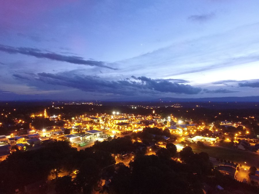 Morganton at night