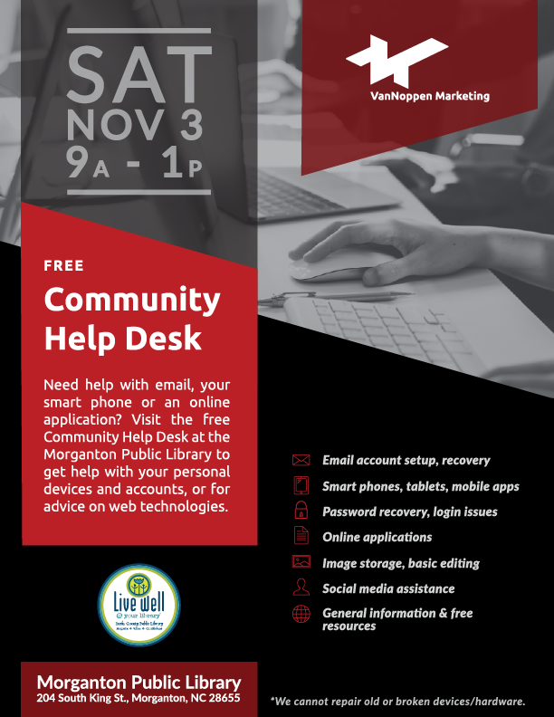 Community Help Desk Flyer