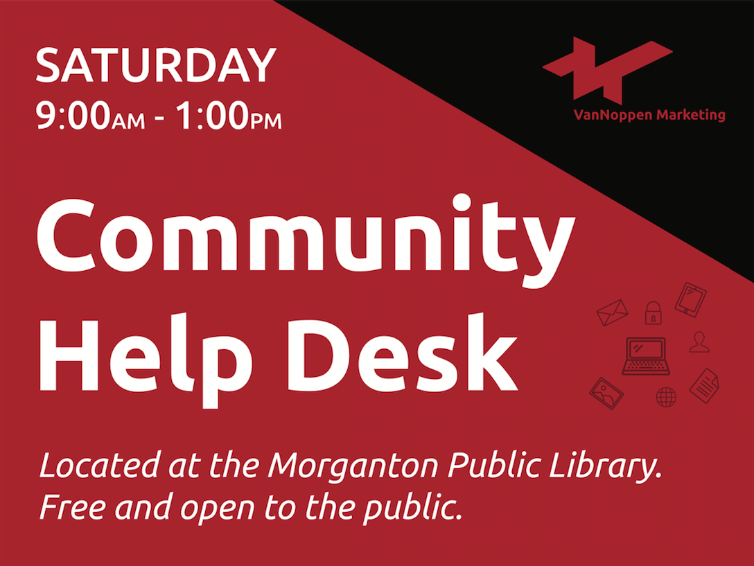 Community Help Desk Sign