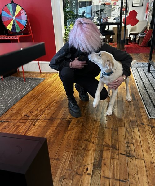 Nancy VanNoppen and Abby at VanNoppen Marketing