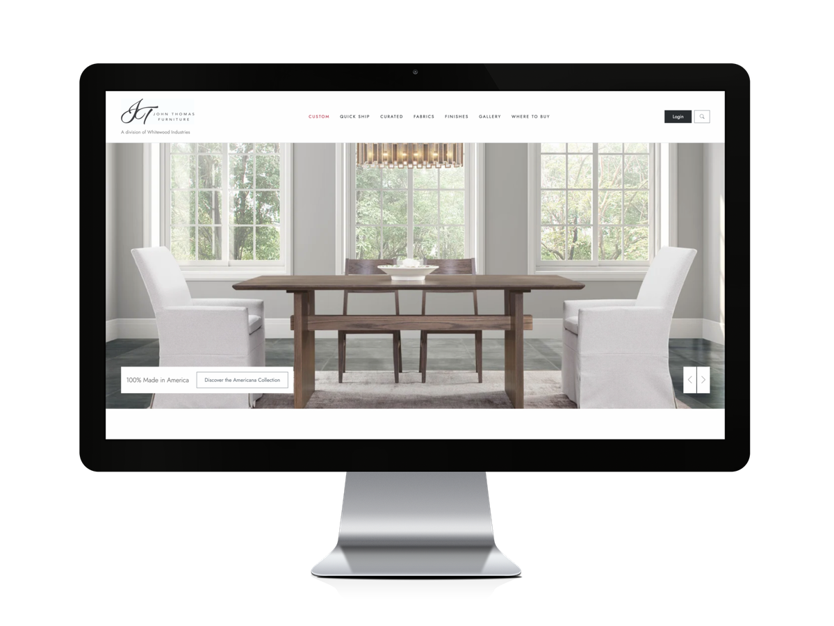 John Thomas Furniture custom website