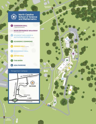 NCSSM-Morganton Campus Map