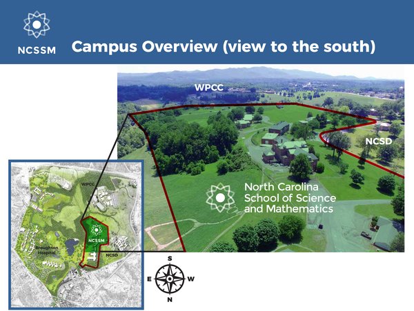 NCSSM - Aerial Campus layout