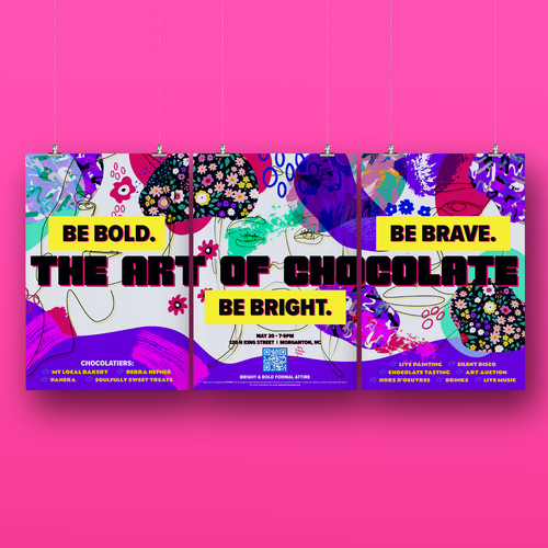 Art of Chocolate Event Poster Design