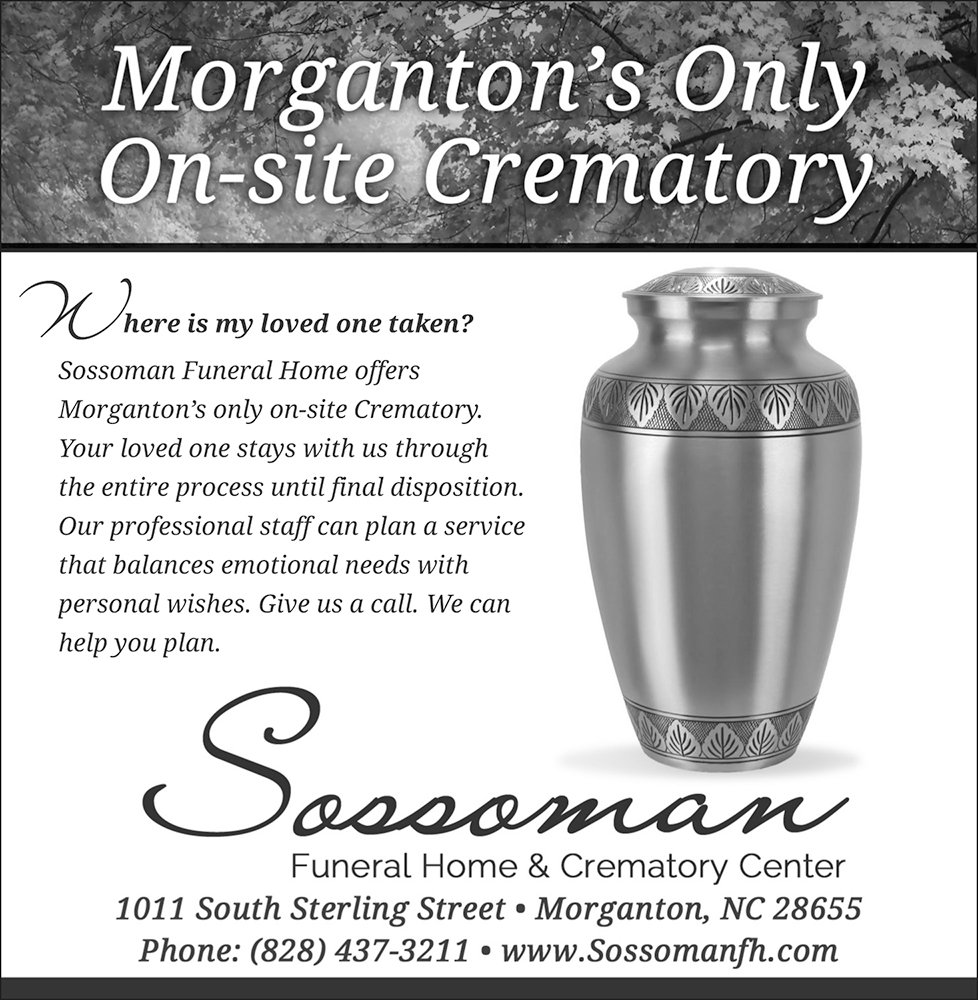 Sossoman Funeral Home News Herald ad