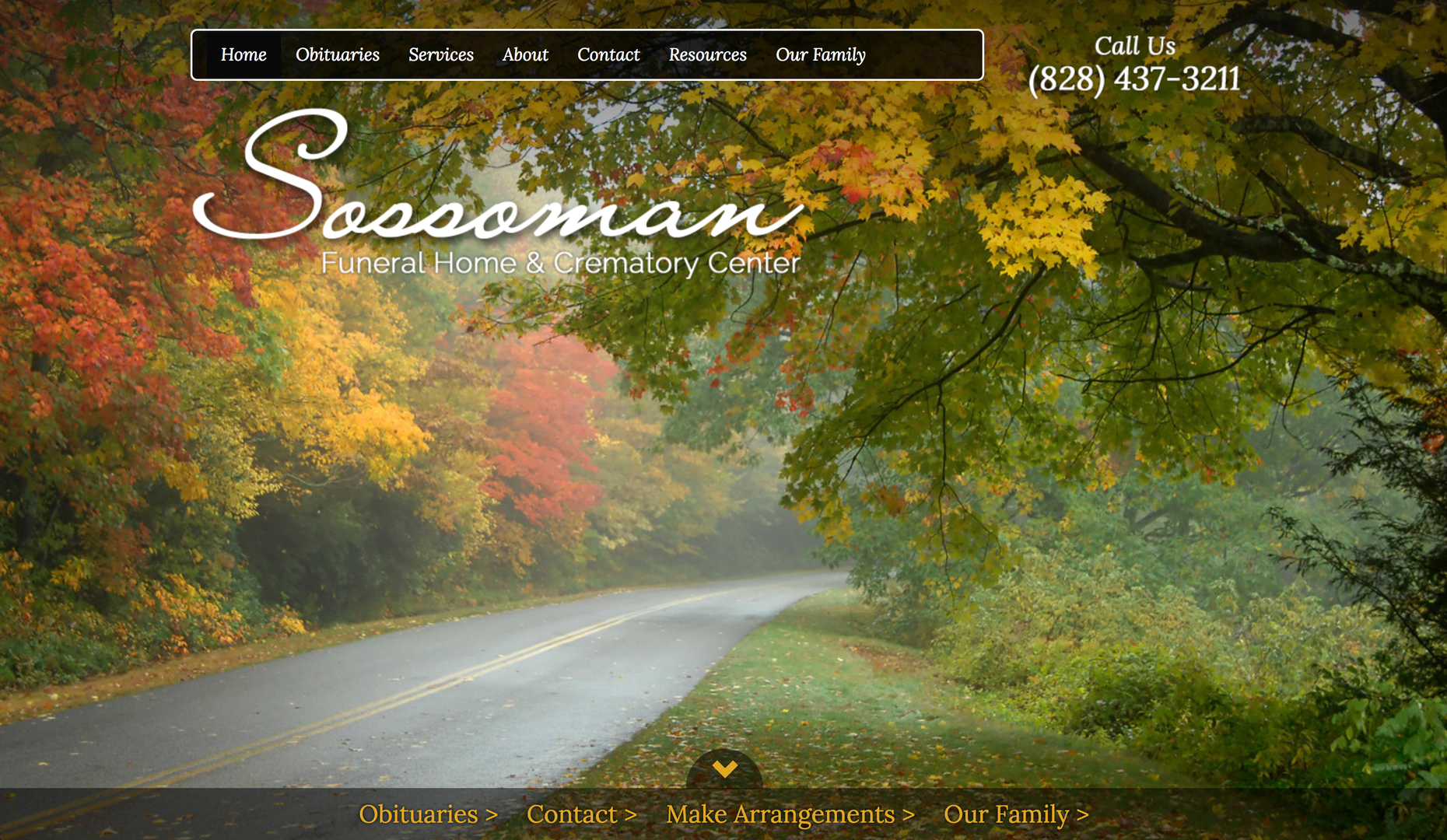 Sossoman Funeral Home website