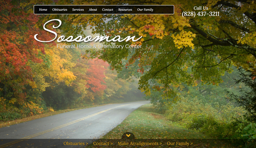 Sossoman Funeral Home website