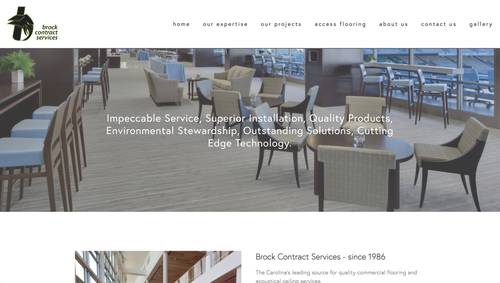 Brock Contract Services website homepage