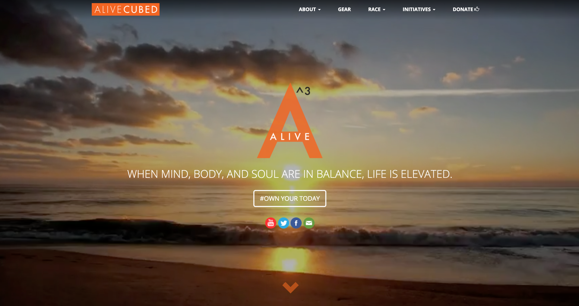 Alive Cubed website