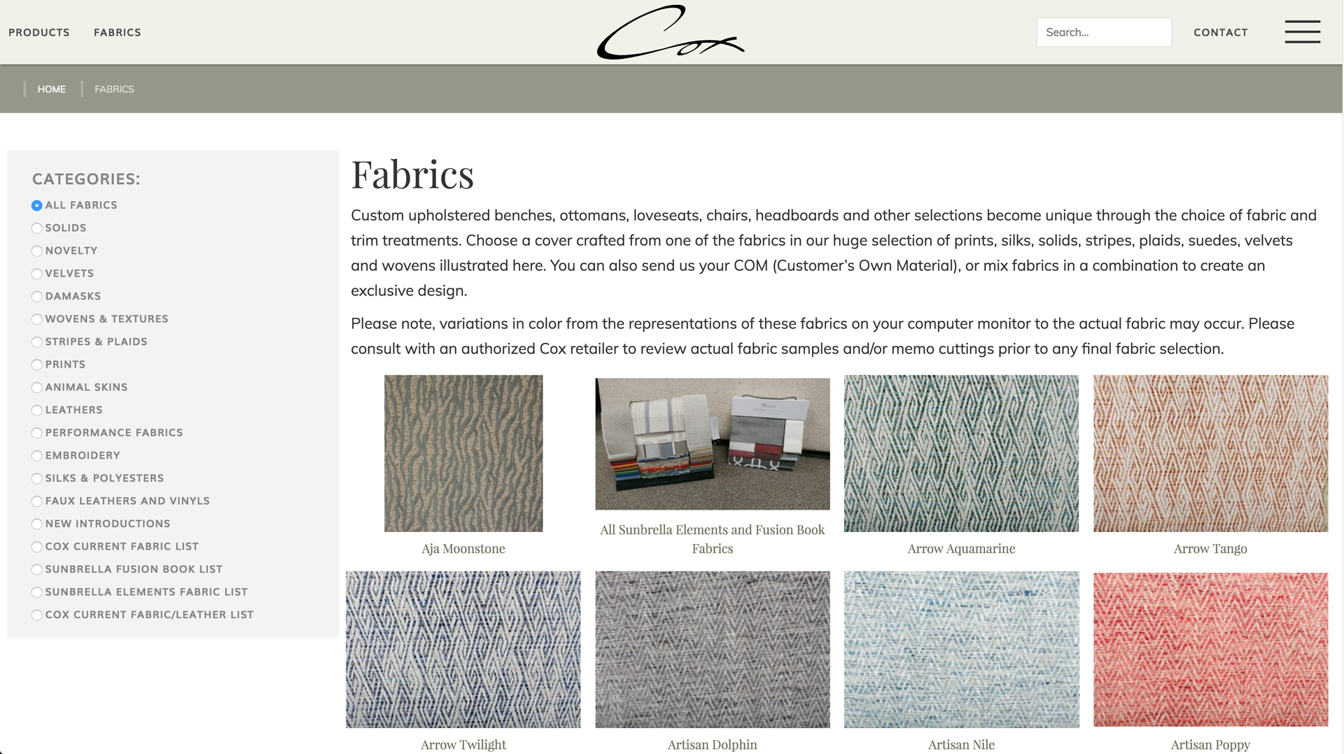 Fabrics