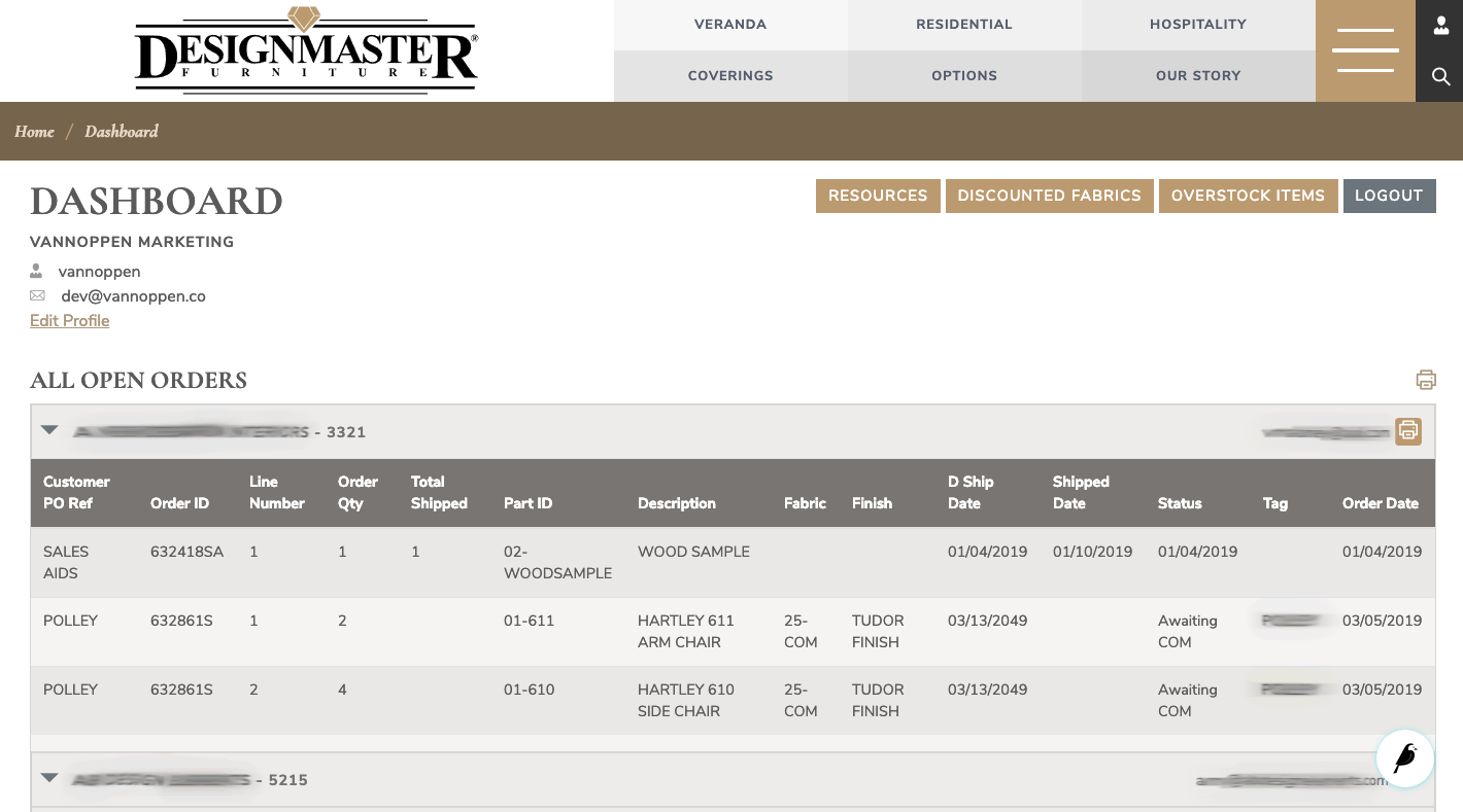 Designmaster Dealer Portal