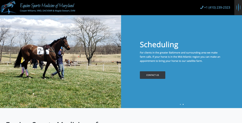 Equine Sports Medicine of Maryland Website