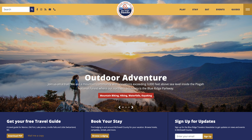 McDowell County Tourism web development