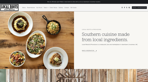 Local Roots & Provisions website