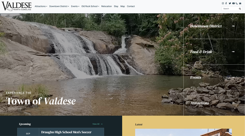 Visit Valdese NC website