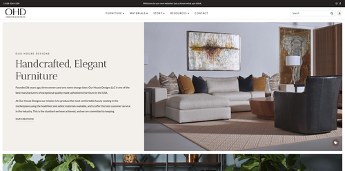 OHD Furniture Website