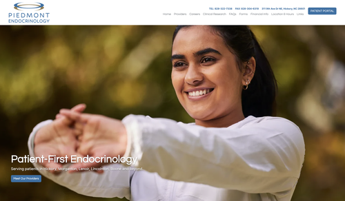 Piedmont Endocrinology website