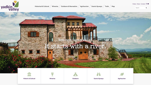 Go Yadkin Valley custom website