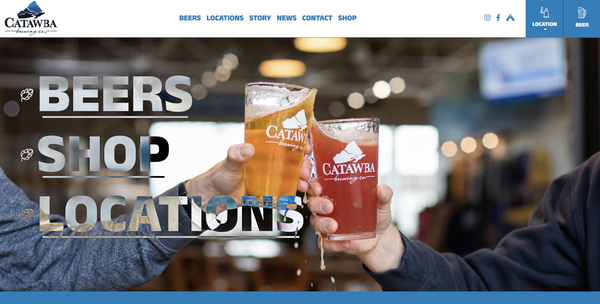 Catawba Brewing custom website