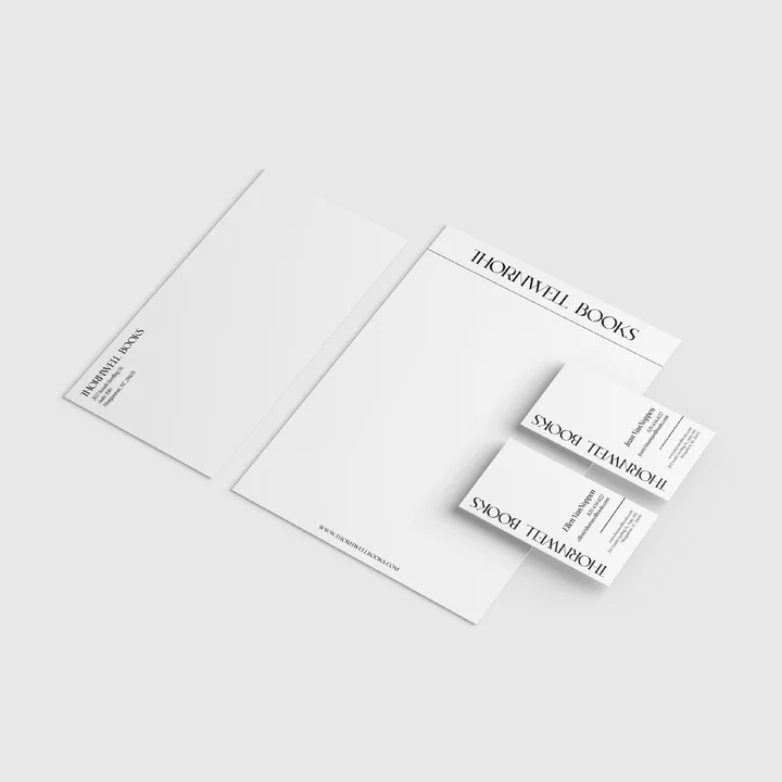 Thornwell Books Stationery Design