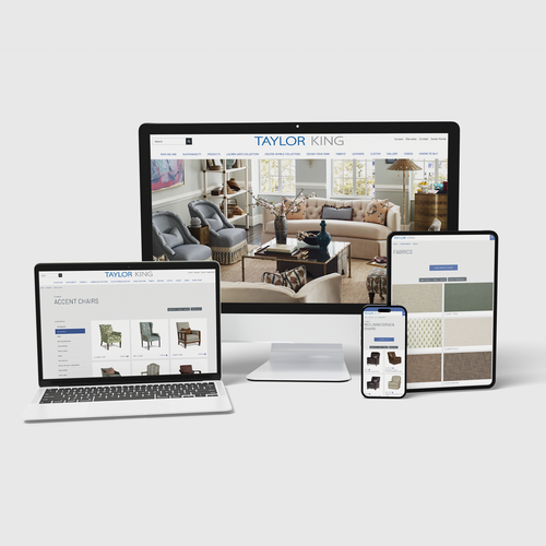 Taylor King custom furniture website design