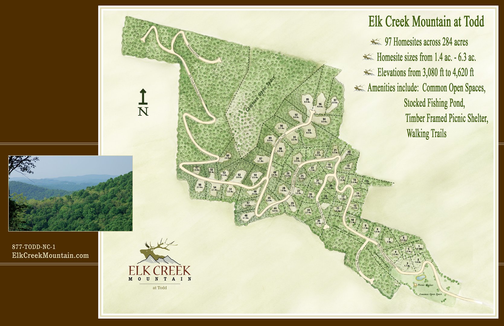 Elk Creek Mountain Map
