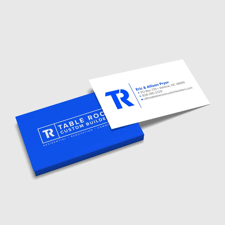 Table Rock Custom Builders business card