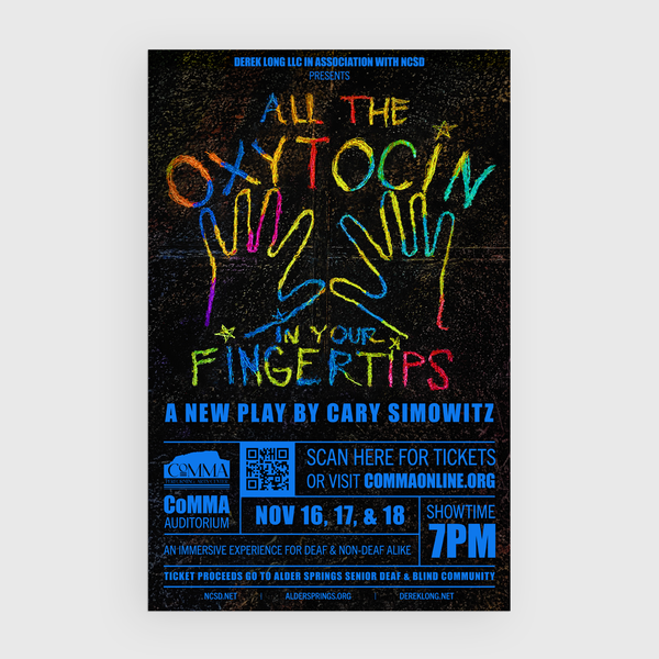 All the Oxytocin theater performance poster design