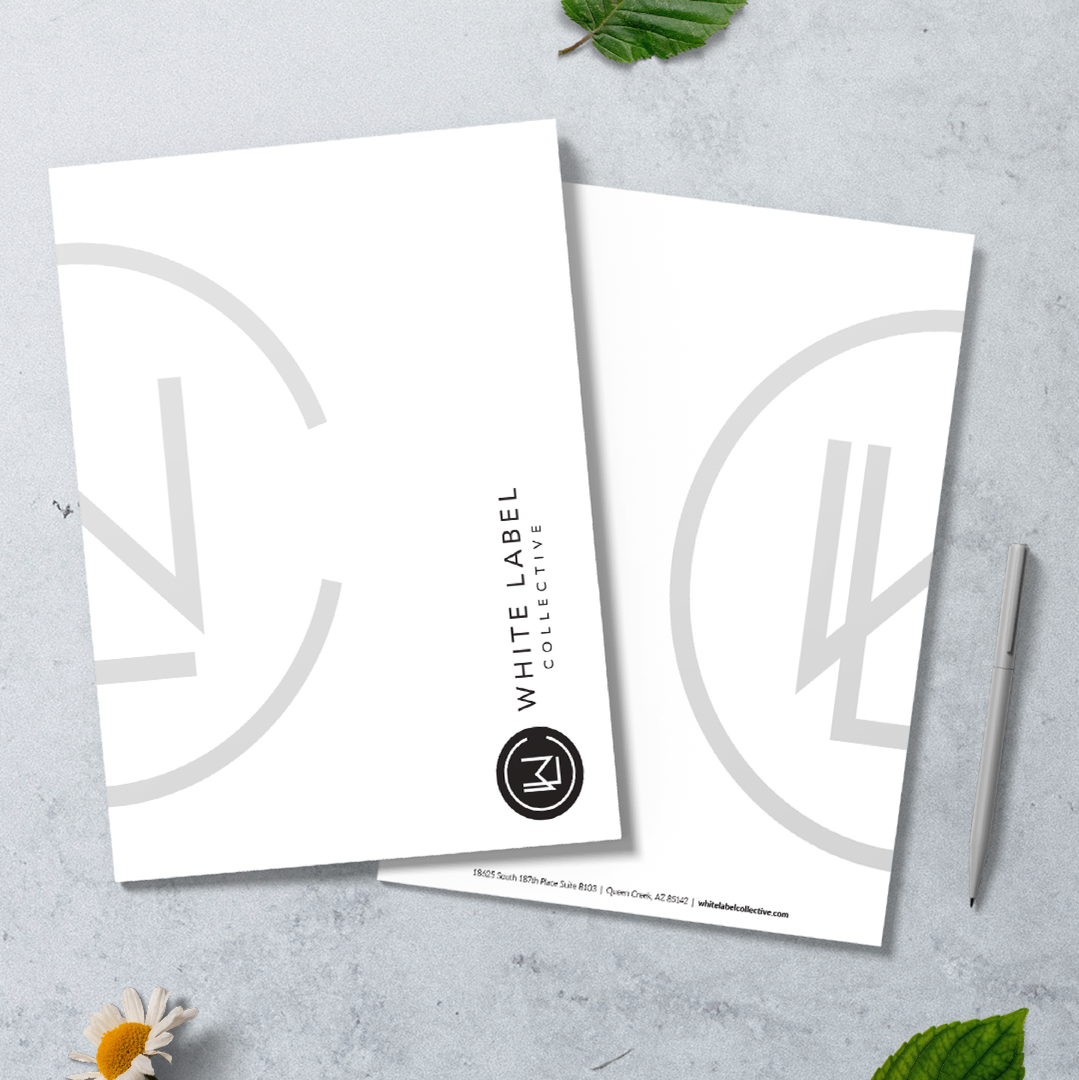 White Label Collective furniture print design folders