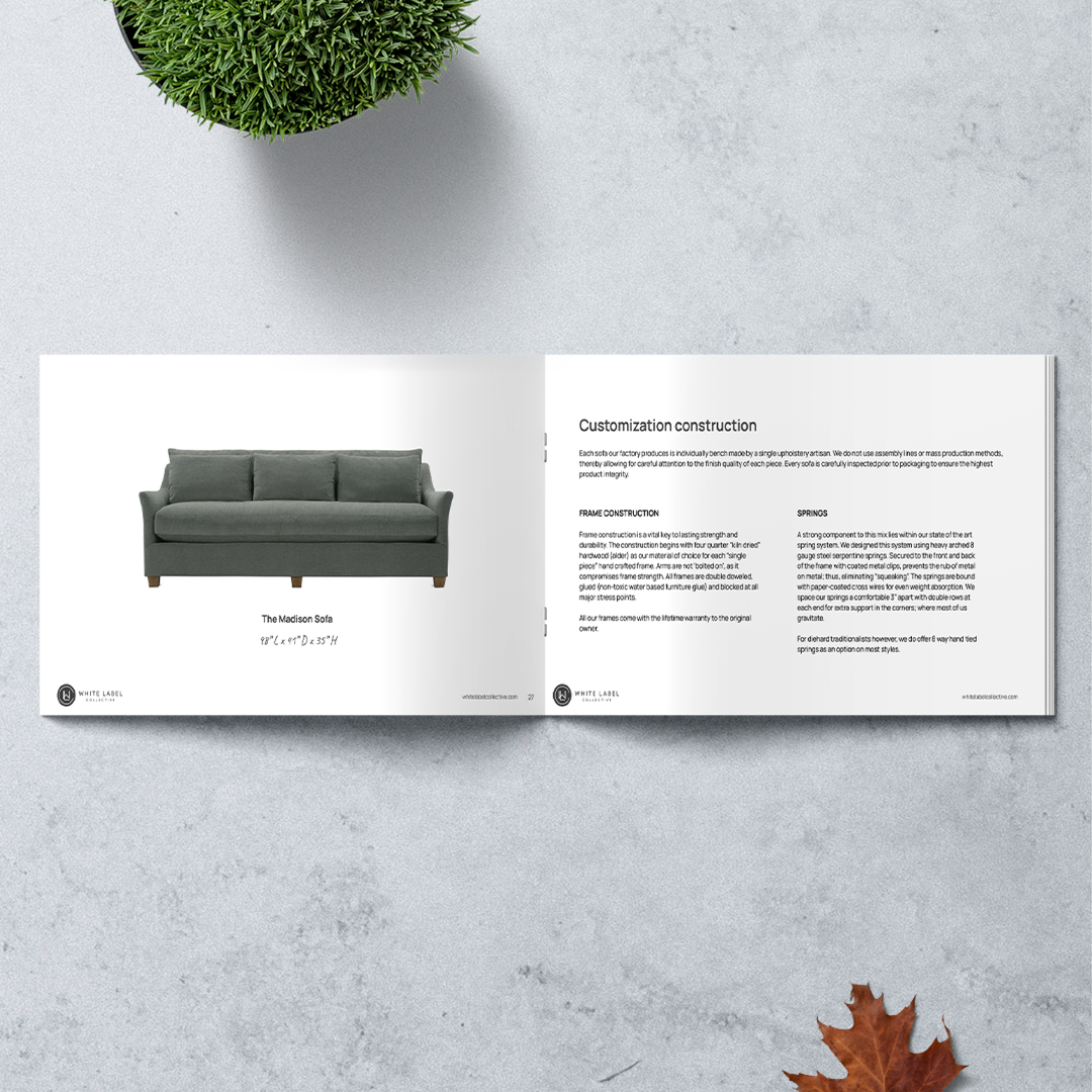 Furniture Catalog Design - White Label Collective