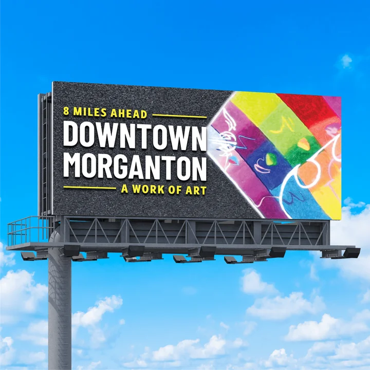Downtown Morganton billboard