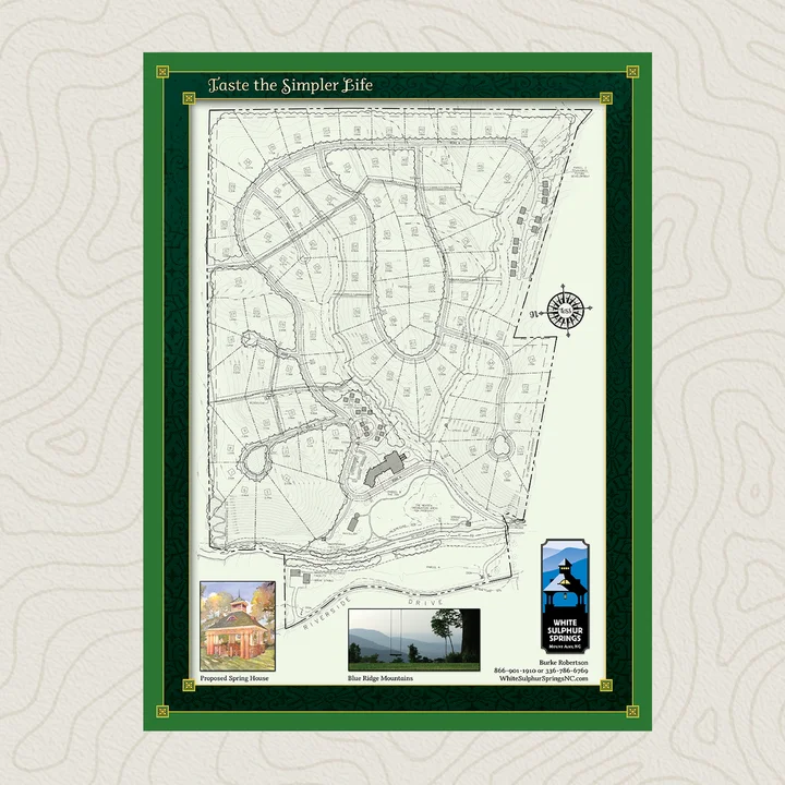 Custom Property Map Design - White Sulphur Springs