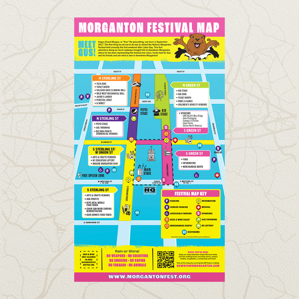 Morganton Festival Map
