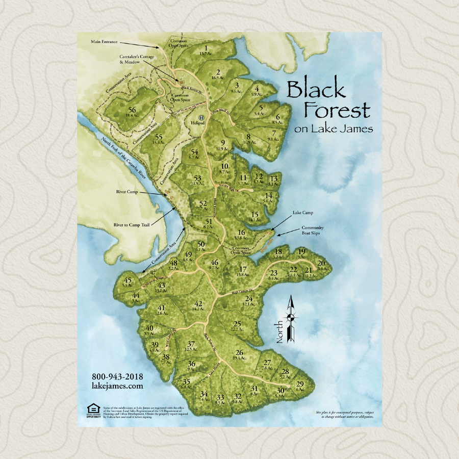 Custom Property Map Design - Lake James