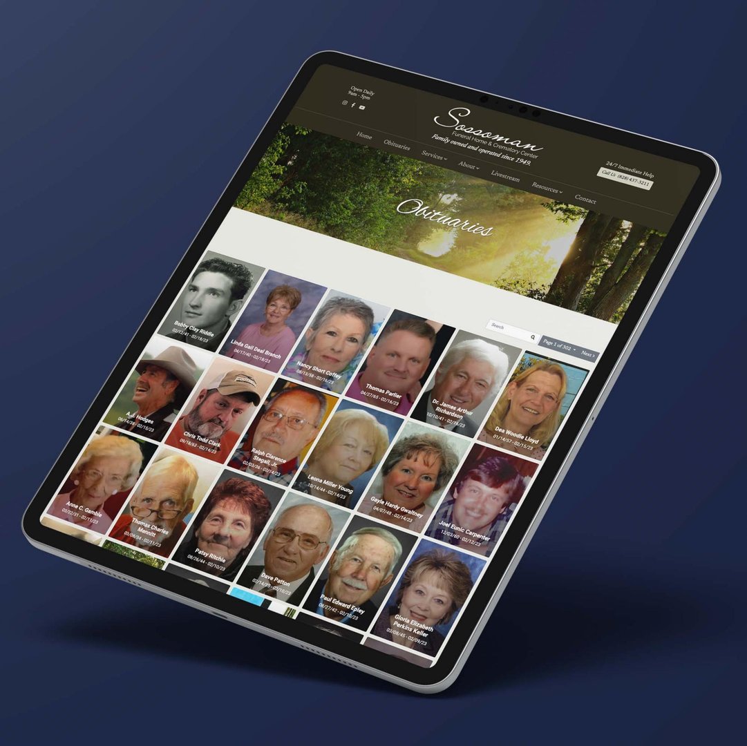 Custom Website For Funeral Home VanNoppen Marketing