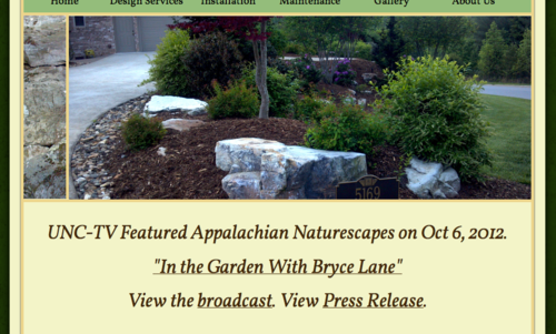 Appalachian Naturescapes profiled on UNC-TV