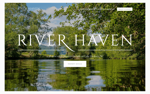 River Haven website