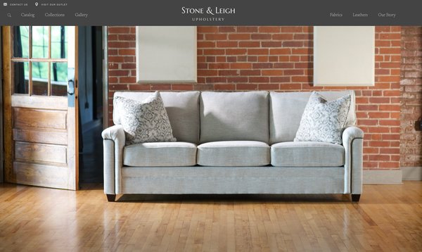 Stone & Leigh Upholstery custom furniture website